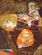 Egon Schiele Holy Family oil painting artist